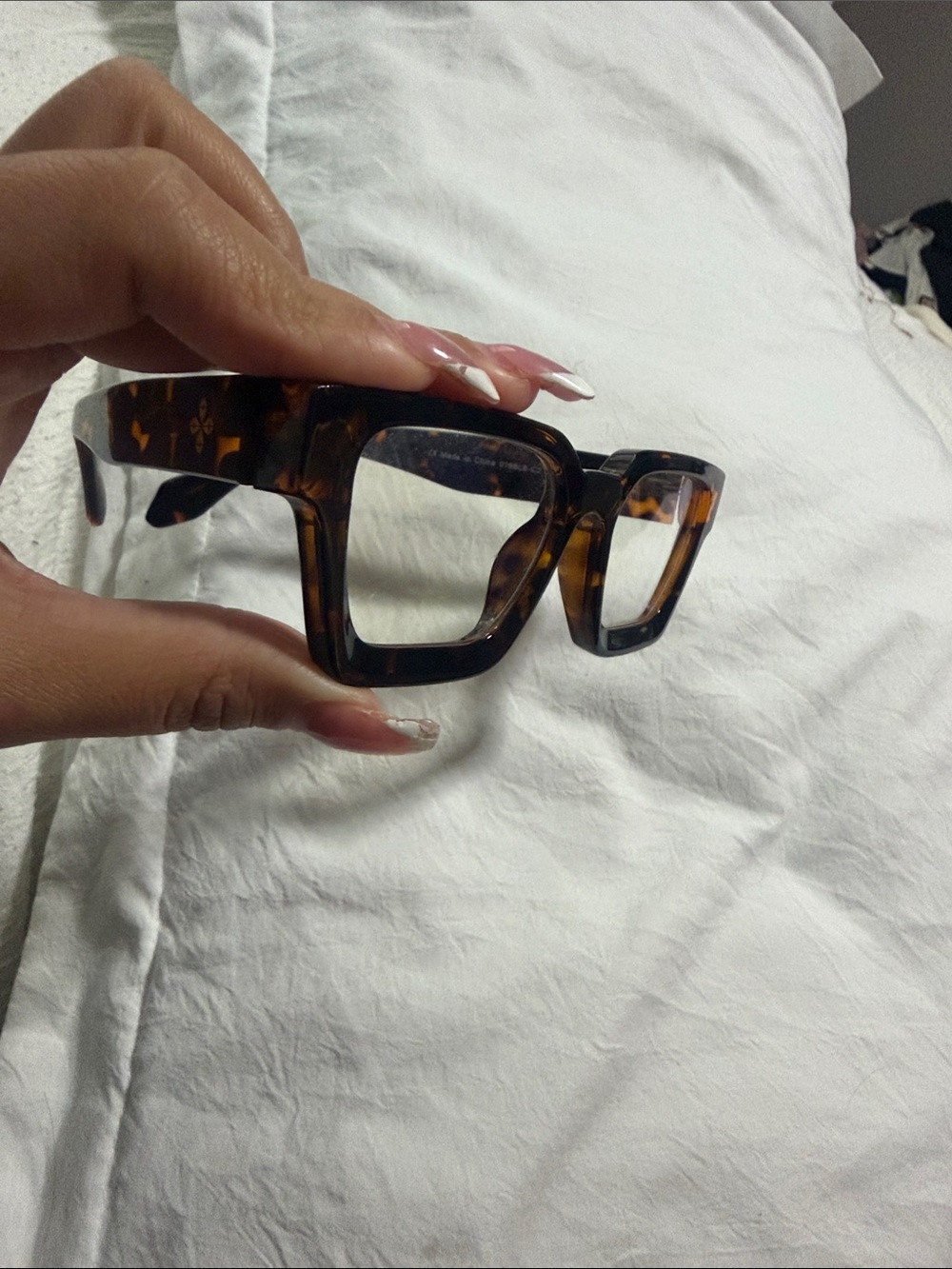 Tortoiseshell Square Frame Women's Glasses